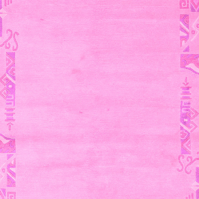 Machine Washable Solid Pink Modern Rug, wshabs3579pnk