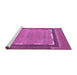 Sideview of Machine Washable Abstract Purple Modern Area Rugs, wshabs357pur