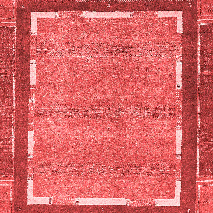 Machine Washable Abstract Red Modern Rug, wshabs357red