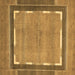 Square Abstract Brown Modern Rug, abs357brn