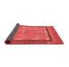 Abstract Red Modern Area Rugs