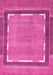 Machine Washable Abstract Pink Modern Rug, wshabs357pnk