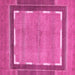 Square Machine Washable Abstract Pink Modern Rug, wshabs357pnk