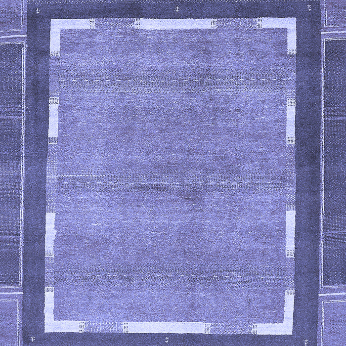Machine Washable Abstract Blue Modern Rug, wshabs357blu