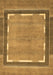 Abstract Brown Modern Rug, abs357brn