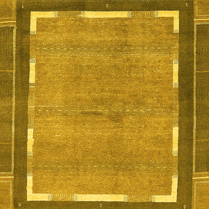 Abstract Yellow Modern Rug, abs357yw