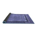 Sideview of Abstract Blue Modern Rug, abs357blu