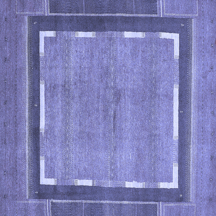 Square Abstract Blue Modern Rug, abs357blu
