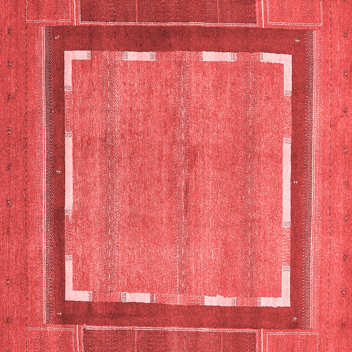 Machine Washable Abstract Red Modern Rug, wshabs357red