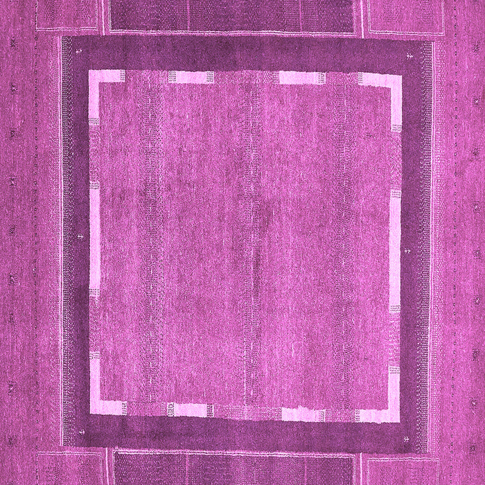 Square Machine Washable Abstract Purple Modern Area Rugs, wshabs357pur