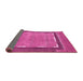 Sideview of Abstract Pink Modern Rug, abs357pnk