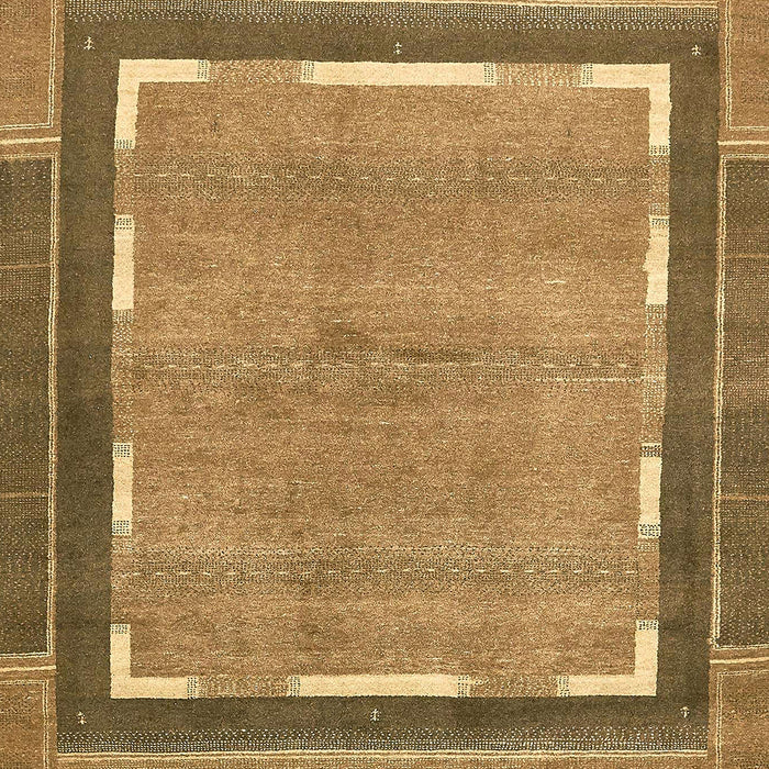 Machine Washable Abstract Yellow Rug, wshabs357