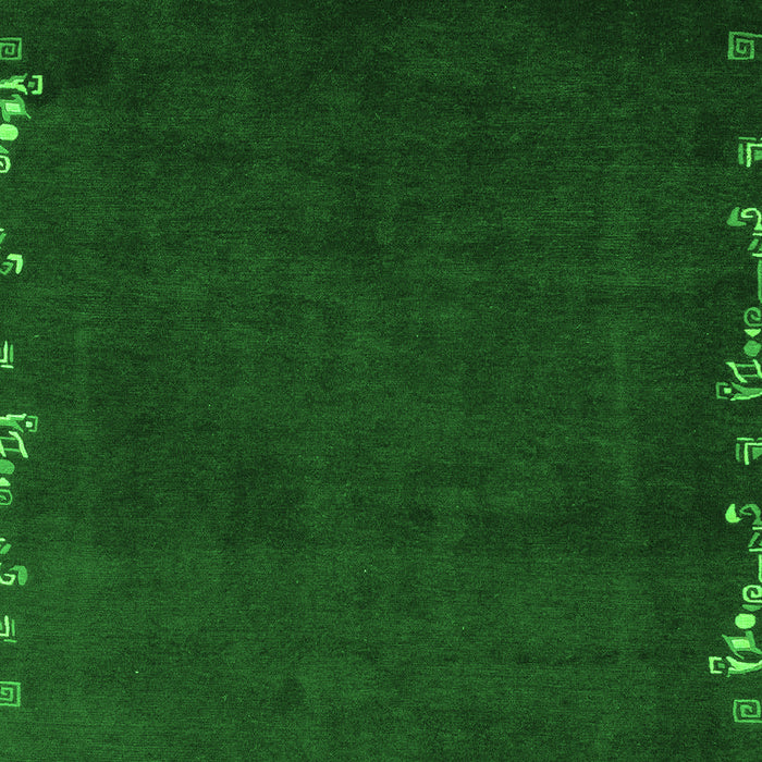 Machine Washable Abstract Green Modern Area Rugs, wshabs3580grn