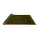 Sideview of Abstract Yellow Modern Rug, abs3580yw