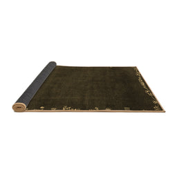 Sideview of Abstract Brown Modern Rug, abs3580brn