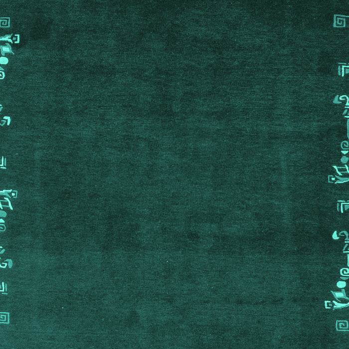 Machine Washable Abstract Turquoise Modern Area Rugs, wshabs3580turq