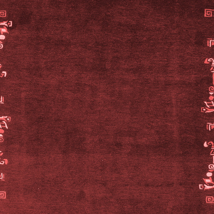 Machine Washable Abstract Red Modern Rug, wshabs3580red