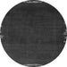 Round Machine Washable Abstract Gray Modern Rug, wshabs3580gry