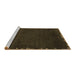 Sideview of Machine Washable Abstract Brown Modern Rug, wshabs3580brn