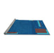 Sideview of Machine Washable Abstract Light Blue Modern Rug, wshabs3581lblu