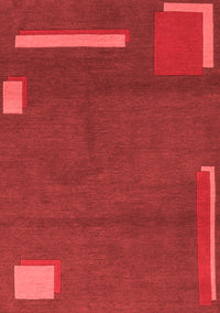 Abstract Red Modern Rug, abs3581red