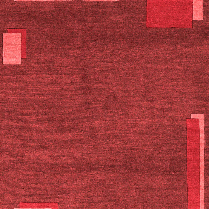 Abstract Red Modern Area Rugs