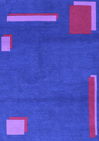 Abstract Purple Modern Rug, abs3581pur