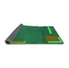 Sideview of Abstract Green Modern Rug, abs3581grn