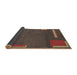 Sideview of Abstract Brown Modern Rug, abs3581brn