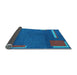 Sideview of Abstract Light Blue Modern Rug, abs3581lblu