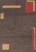 Abstract Brown Modern Rug, abs3581brn