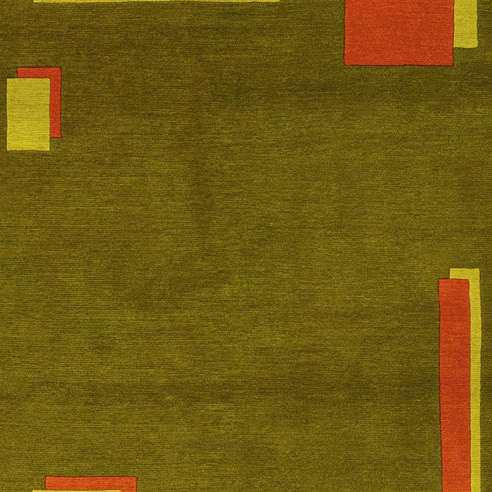 Machine Washable Abstract Yellow Modern Rug, wshabs3581yw