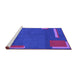 Sideview of Machine Washable Abstract Purple Modern Area Rugs, wshabs3581pur