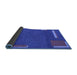 Sideview of Abstract Blue Modern Rug, abs3581blu