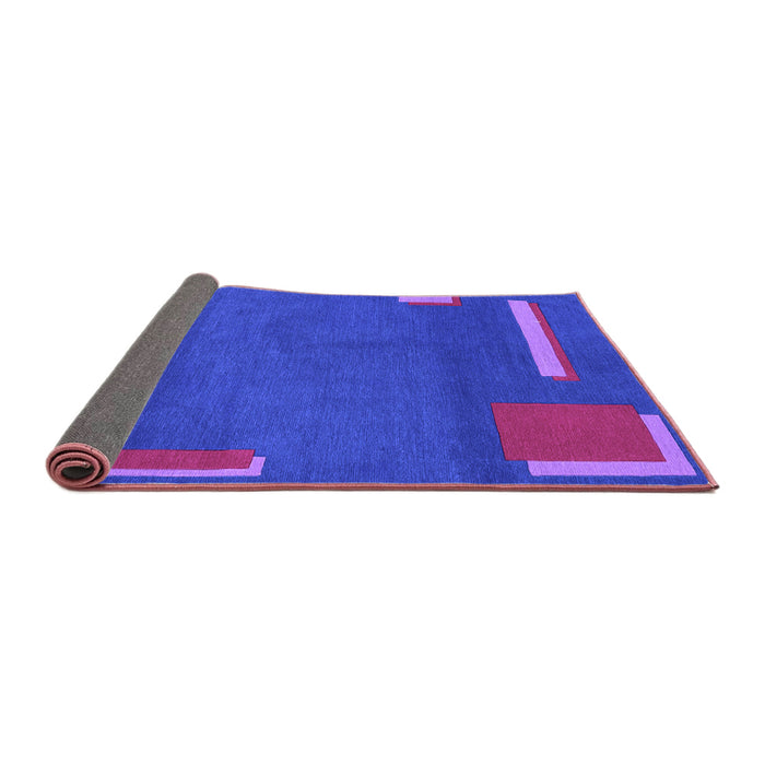 Sideview of Abstract Purple Modern Rug, abs3581pur