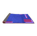 Sideview of Abstract Purple Modern Rug, abs3581pur