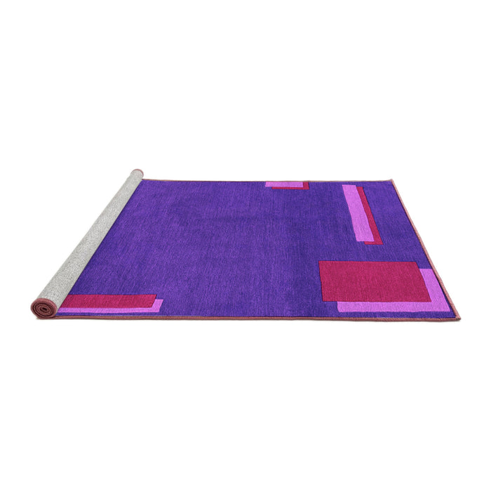 Sideview of Machine Washable Abstract Pink Modern Rug, wshabs3581pnk