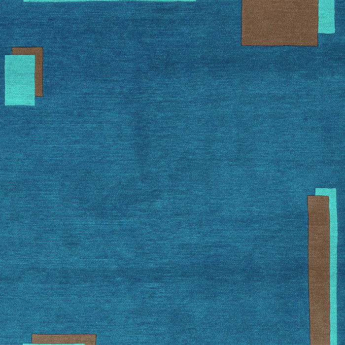 Abstract Turquoise Modern Rug, abs3581turq