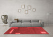 Modern Red Washable Rugs