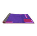 Sideview of Abstract Pink Modern Rug, abs3581pnk