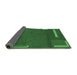 Sideview of Abstract Emerald Green Modern Rug, abs3581emgrn