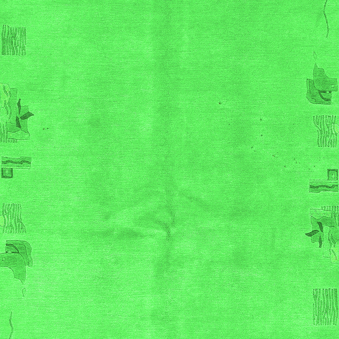 Machine Washable Abstract Green Modern Area Rugs, wshabs3582grn