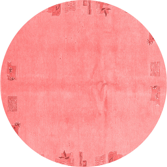 Machine Washable Abstract Red Modern Rug, wshabs3582red