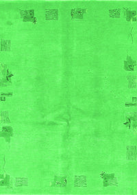 Abstract Green Modern Rug, abs3582grn