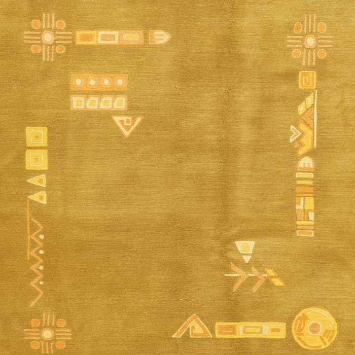 Machine Washable Abstract Orange Rug, wshabs3583