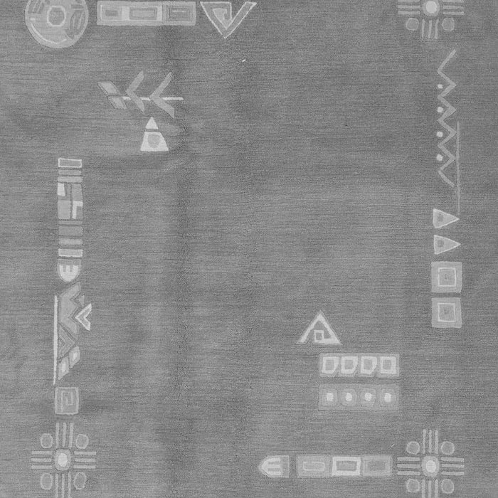 Machine Washable Abstract Gray Modern Rug, wshabs3583gry