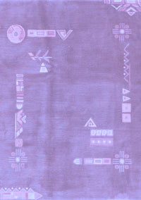 Abstract Blue Modern Rug, abs3583blu