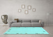 Machine Washable Solid Light Blue Modern Rug in a Living Room, wshabs3584lblu