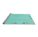 Sideview of Machine Washable Solid Light Blue Modern Rug, wshabs3584lblu