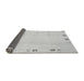 Sideview of Solid Gray Modern Rug, abs3584gry